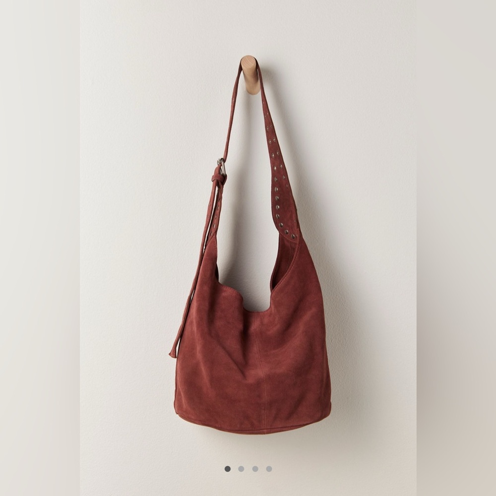Elegant Brown Suede Shoulder Bag